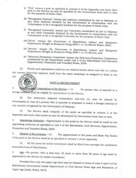 Balochistan Govt Jobs Age Limit